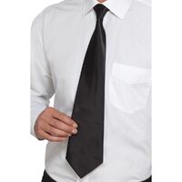Gangster Deluxe Tie Black Costume Accessory 