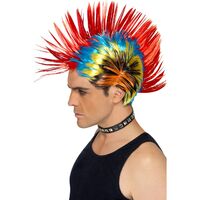 80's Street Punk Mohawk Wig Costume Accessory