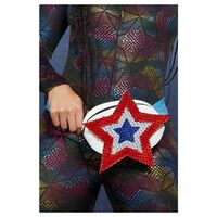 Americana Sequin Star Bum Bag Costume Accessory
