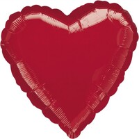 45cm Standard Heart HX Metallic Red S15
