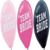 Team Bride 12"/30.4cm Latex Balloons