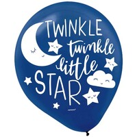 Twinkle Little Star 30cm Latex Balloons 15 Pack