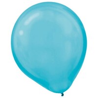 Latex Balloons Pearl 30cm 72 Pack Caribbean Blue