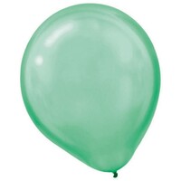 Latex Balloons Pearl 30cm 15 Pack Festive Green