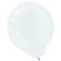 Latex Balloons Pearl 30cm 15 Pack White