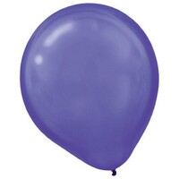 Latex Balloons Pearl 30cm 15 Pack New Purple