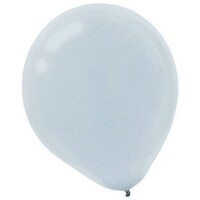 Latex Balloons Pearl 30cm 15 Pack Silver
