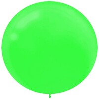 Latex Balloons 60cm 4 Pack Festive Green