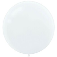 Latex Balloons 60cm 4 Pack White