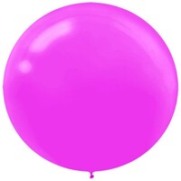 Latex Balloons 60cm 4 Pack Bright Pink