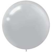 Latex Balloons 60cm 4 Pack Silver