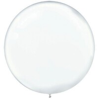 Latex Balloons 60cm 4 Pack Clear