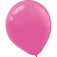 Latex Balloons 12cm 50 Pack Bright Pink