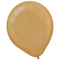 Latex Balloons 12cm 50 Pack Gold