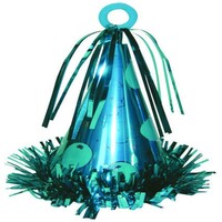 Party Hat Balloon Weight Caribbean Blue