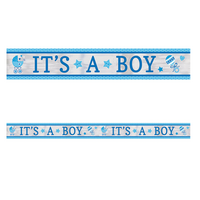 Baby Boy Banner Foil 