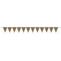 Mini Paper Pennant Banner Gold