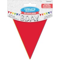 Mini Paper Pennant Banner Assorted