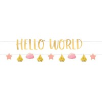 Oh Baby Girl Letter Banners Kit Hello World