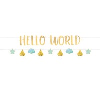 Oh Baby Boy Letter Banners Kit Hello World