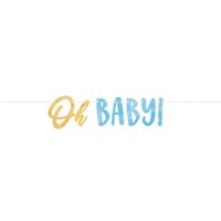 Oh Baby Boy Letter Banner 
