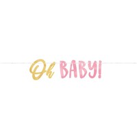 Oh Baby Girl Letter Banner 