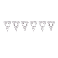 Silver Scroll Personalized Pennant Banner