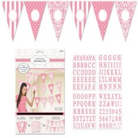 New Pink Personalized Pennant Banner
