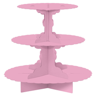 3 Tier Cupcake Treat Stand New Pink