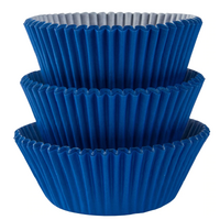 Cupcake Cases Mini Bright Royal Blue 100 Pack
