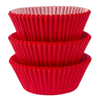 Cupcake Cases Mini Apple Red 100 Pack