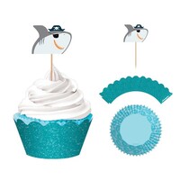 Ahoy Birthday Glittered Cupcake Kit 
