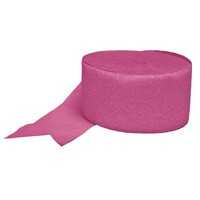 Crepe Streamers Hot Pink