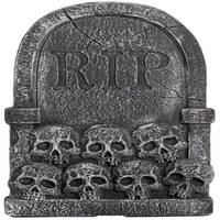Cemetery RIP Skulls Tombstone Styrofoam Decoration