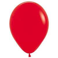 Sempertex 12cm Fashion Red Latex Balloons 015, 50 Pack