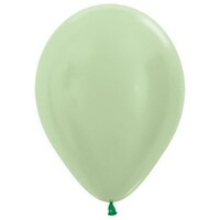 Sempertex 12cm Satin Pearl Green Latex Balloons 430, 50PK