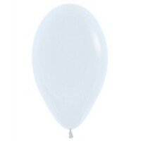 Sempertex 45cm Fashion White Latex Balloons 005, 6 Pack