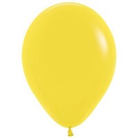 Sempertex 30cm Fashion Yellow Latex Balloons 020, 100PK