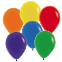 Sempertex 30cm Crystal Assorted Latex Balloons, 100PK