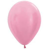Sempertex 30cm Satin Pearl Pink Latex Balloons 409, 100PK