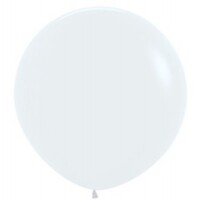 Sempertex 90cm Satin Pearl White Latex Balloons 406, 2 Pack