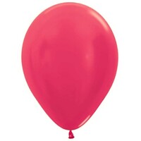 Sempertex 30cm Metallic Fuchsia Latex Balloons 512, 25PK