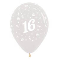 Sempertex 30cm Age 16 Crystal Clear Latex Balloons, 25PK