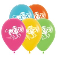 Sempertex 30cm Horse Racing Tropical Assorted Latex Balloons, 25PK