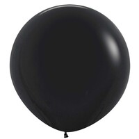 Sempertex 60cm Fashion Black Latex Balloons 080, 3 Pack