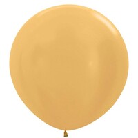 Sempertex 60cm Metallic Gold R Latex Balloons 570, 3 Pack