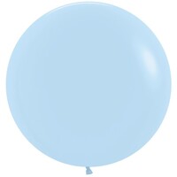 Sempertex 60cm Pastel Matte Blue Latex Balloons 640, 3PK