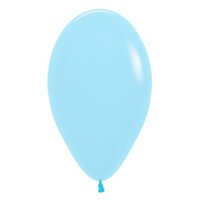 Sempertex 90cm Pastel Matte Blue Latex Balloons 640, 2PK