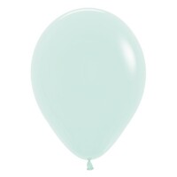 Sempertex 30cm Pastel Matte Green Latex Balloons 630, 100PK