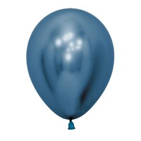 Sempertex 30cm Metallic Reflex Blue Latex Balloons 940, 12PK